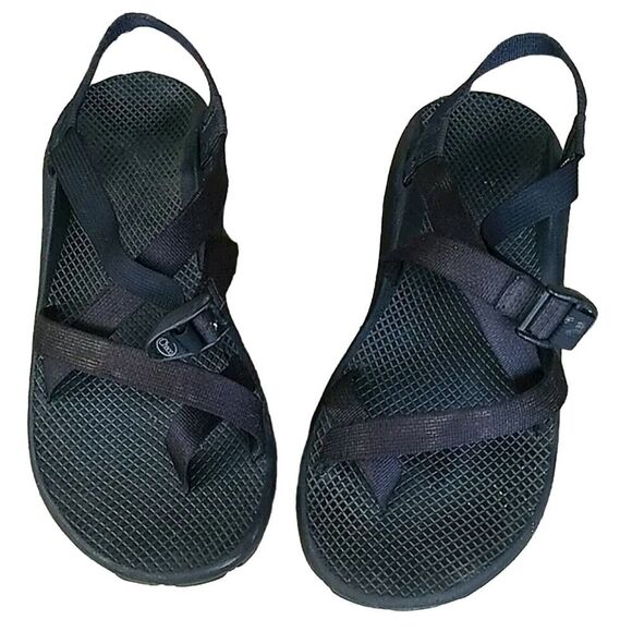 Chaco black canvas strap Men's sandals 12M Hiking Outdaoos - Picture 2 of 9